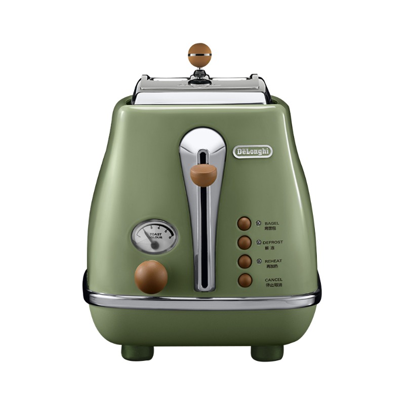 Delonghi/德龙 复古早餐多士炉烤面包机家用吐司烤机CTO2003.VBG 