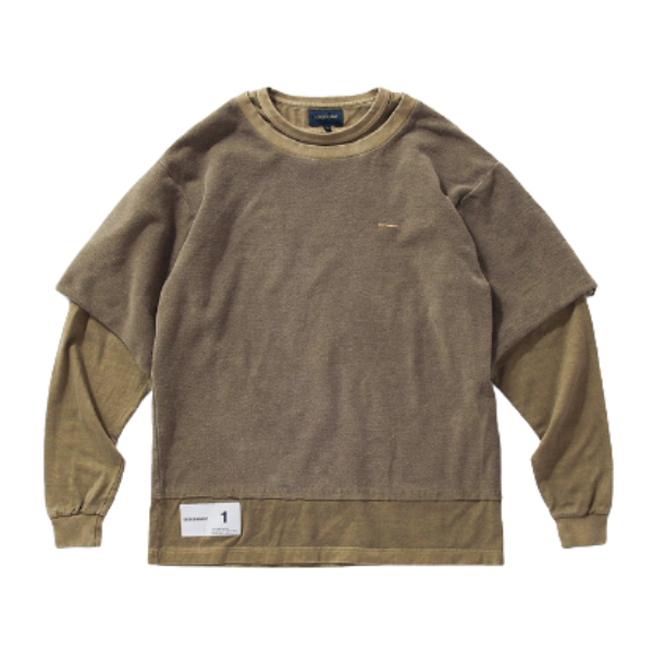 Descendant 假两件T恤 182ATDS-CSM21