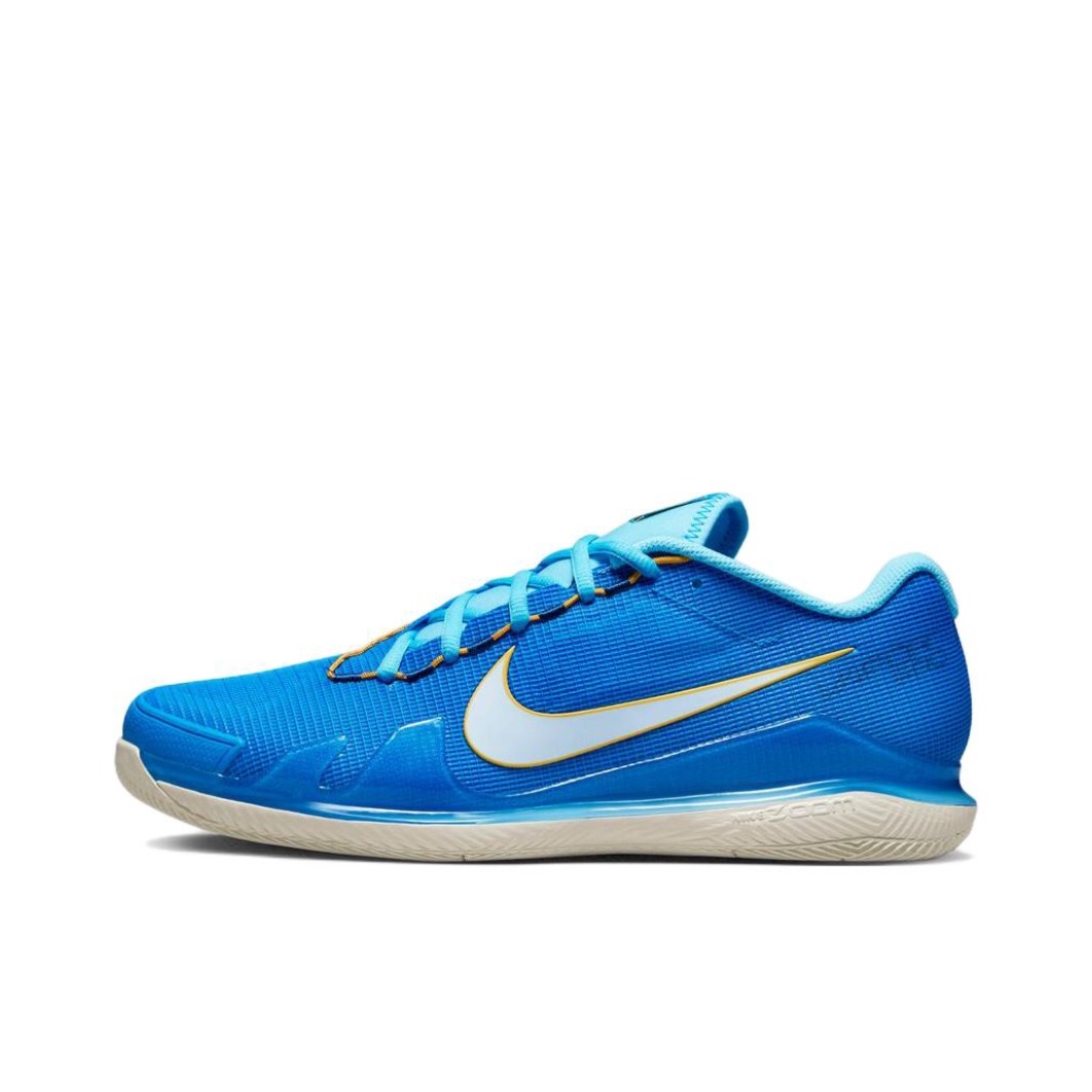 推荐商品：Nike Court Air Zoom Vapor Pro 专业回弹 舒适减震 耐磨防滑 合成革 运动 硬场地 网球鞋 蓝色
