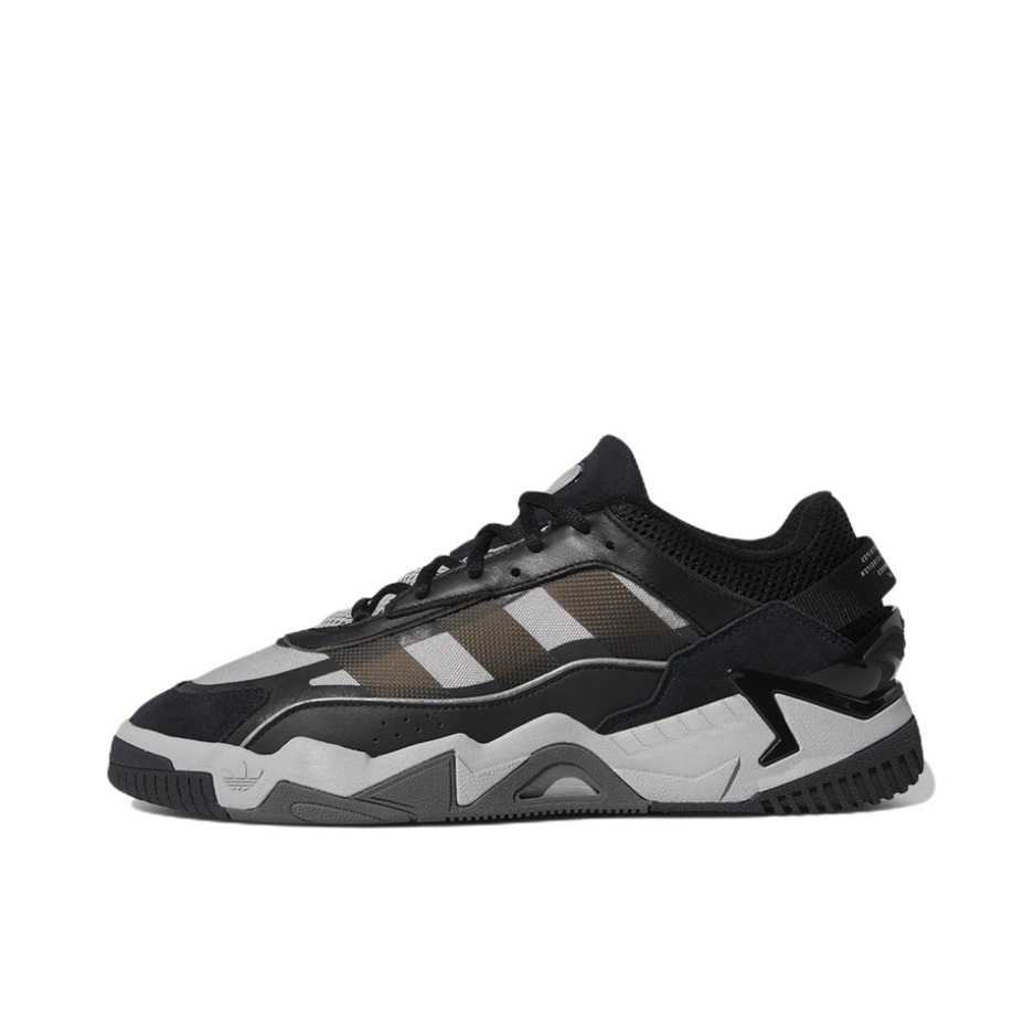 推荐商品：adidas Originals Niteball 2.0 防滑耐磨 轻便透气 织物 复古 面包鞋 运动休闲鞋 黑色/浅灰/褐色