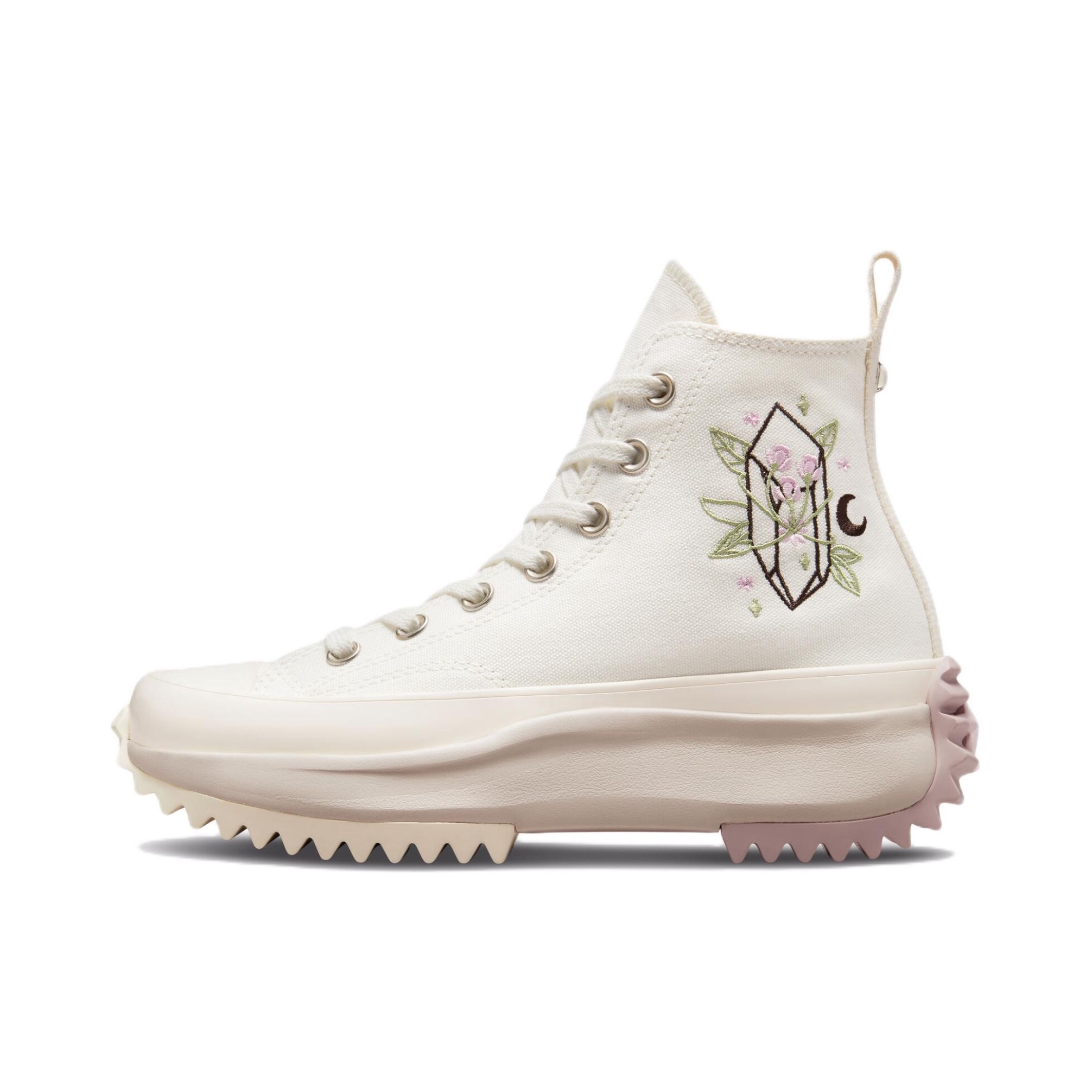 推荐商品：Converse/匡威 Run Star Hike 厚底 防滑 松糕鞋 增高鞋 运动休闲鞋 白色/米色/粉色