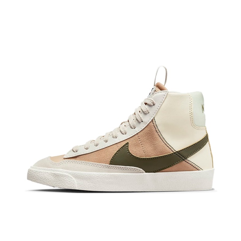 推荐商品：Nike Blazer 板鞋 经典复古防滑舒适百搭 GS/米白/肉粉