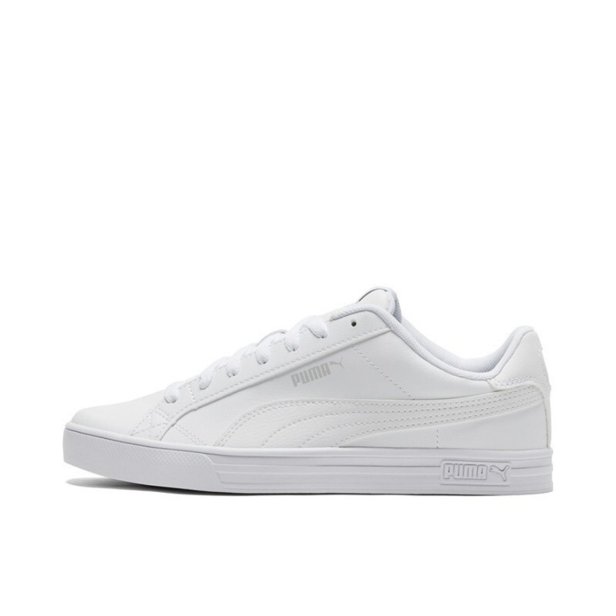 推荐商品：Puma/彪马 Smash Vulc V3 板鞋 轻便透气防滑耐磨舒适百搭简约时尚复古薄底 全白