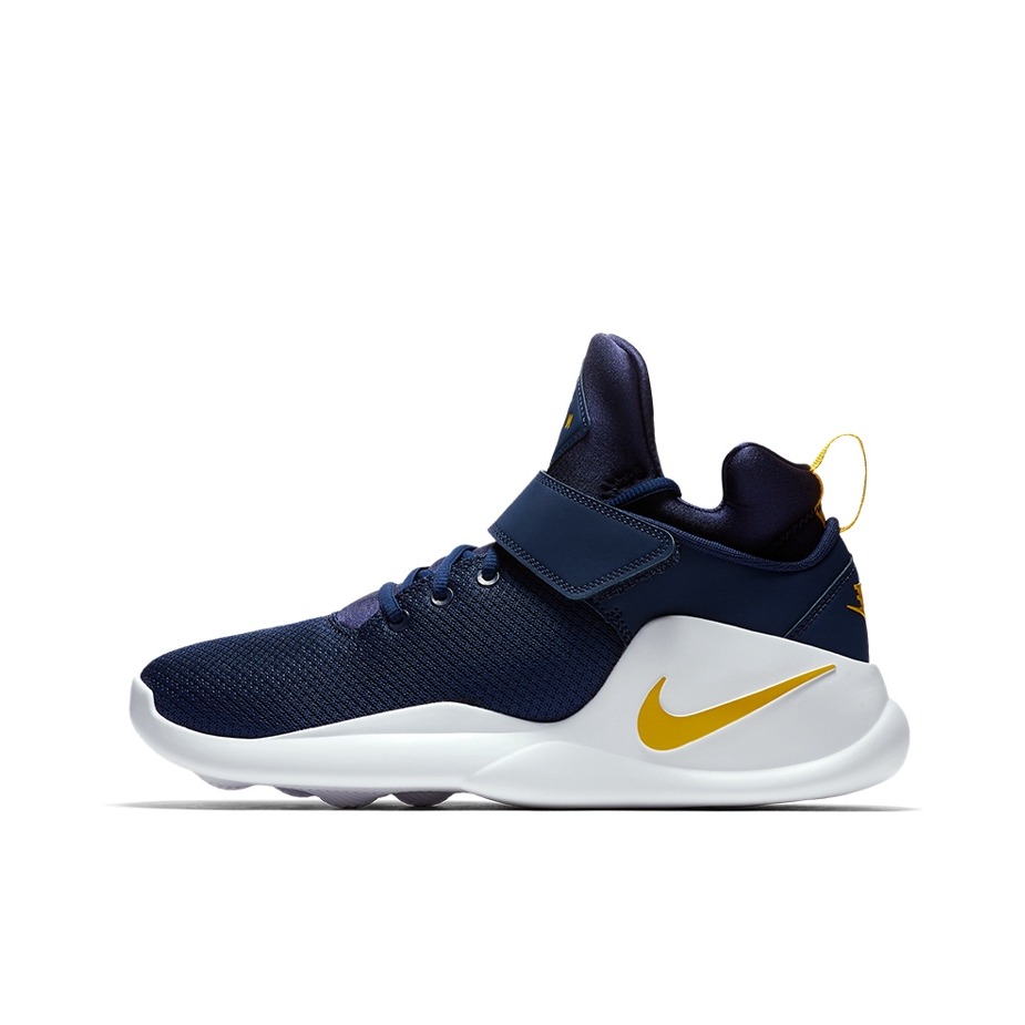 推荐商品：Nike Kwazi 运动休闲鞋 减震轻便透气防滑耐磨复古 Midnight Navy/Yellow Ochre 藏蓝/白/黄