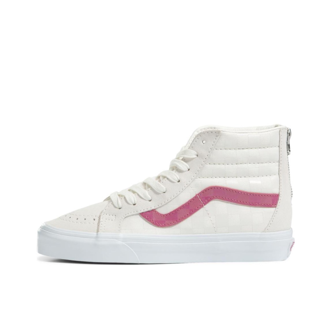 推荐商品：Vans/范斯 SK8-Hi 板鞋 潮流经典拼接复古街头厚底 白粉色Hi