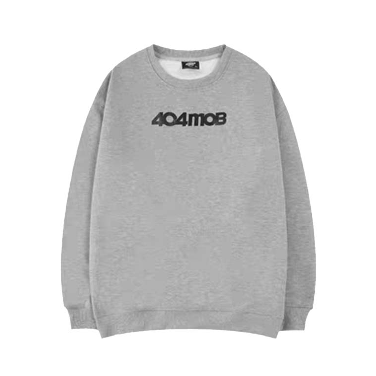 404MOB 经典LOGO基础款混发加绒加厚圆领套头卫衣 男女同款 镇店之宝 TTCH00331CJ
