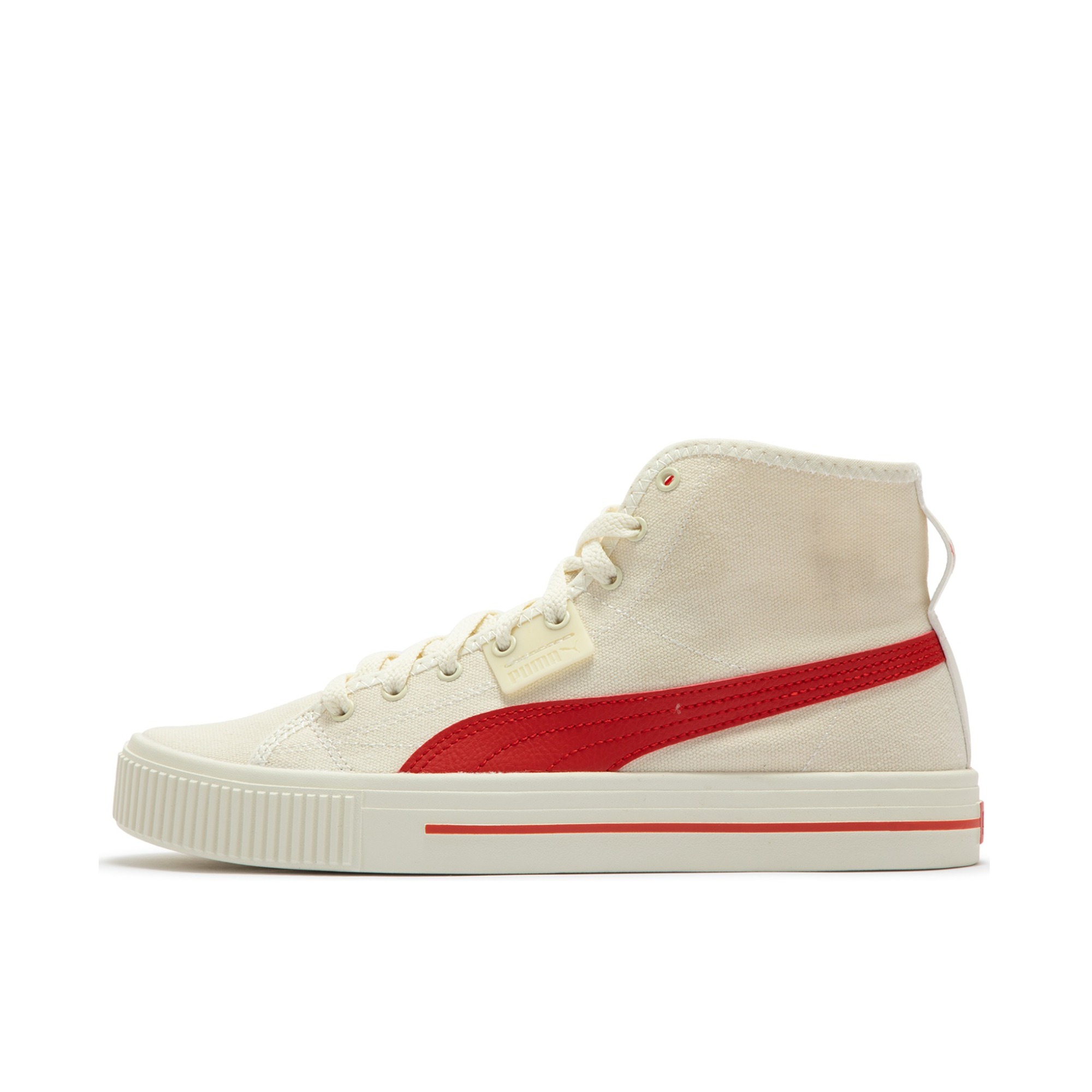 推荐商品：Puma/彪马 Ever Mid 板鞋 防滑耐磨舒适透气轻便复古时尚 纯白色/红色