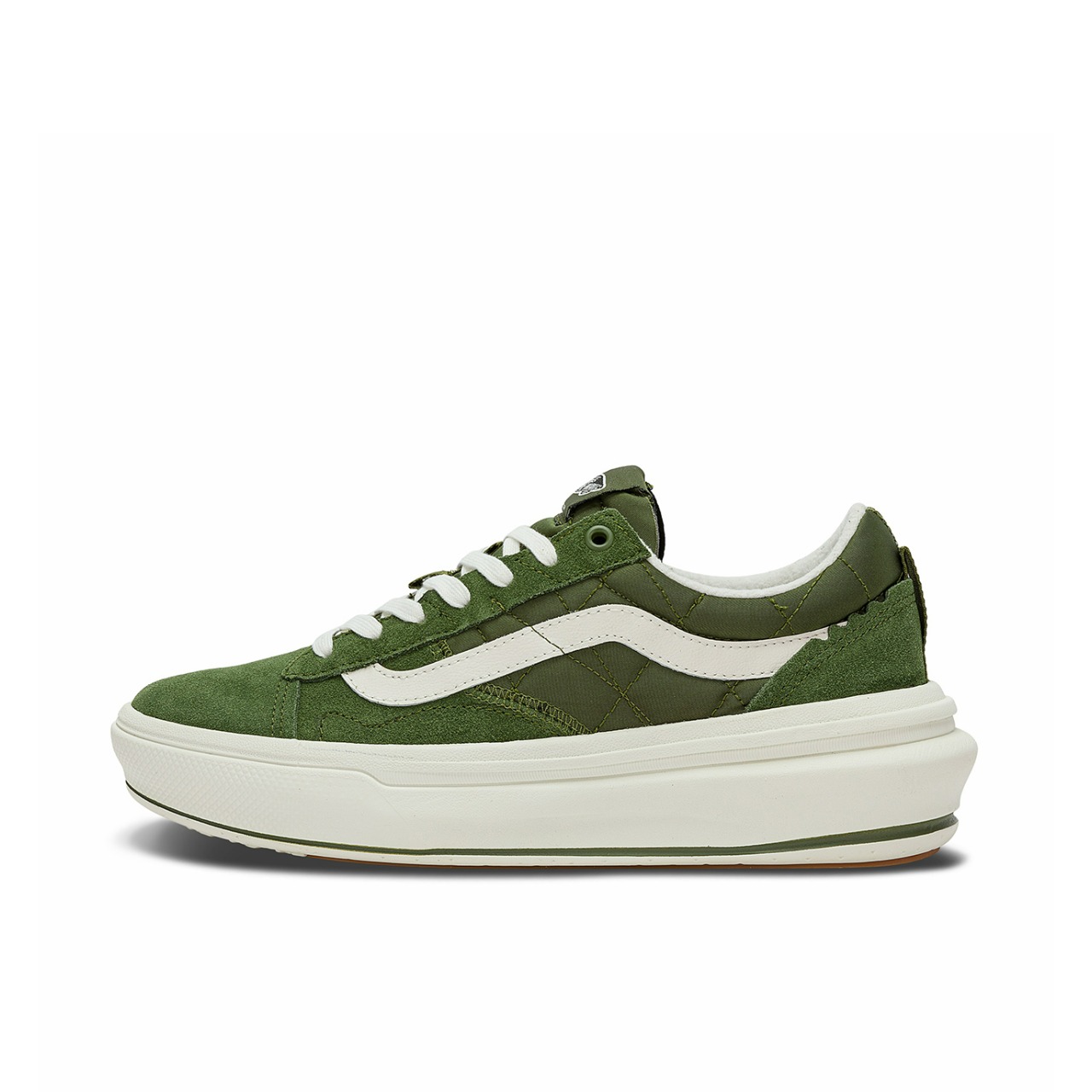 推荐商品：Vans/范斯 Old Skool Overt CC 增高厚底 防滑 运动休闲鞋 绿色