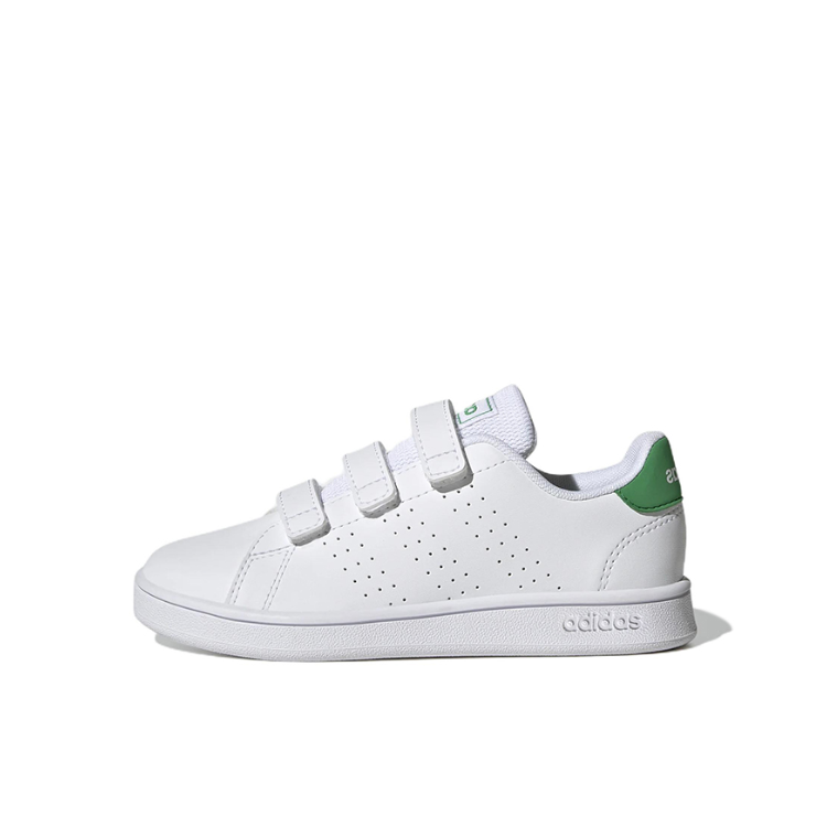 推荐商品：adidas Neo Advantage 轻便透气 舒适 耐磨 休闲 轻运动 板鞋儿童 小童/Lifestyle/白色/绿色