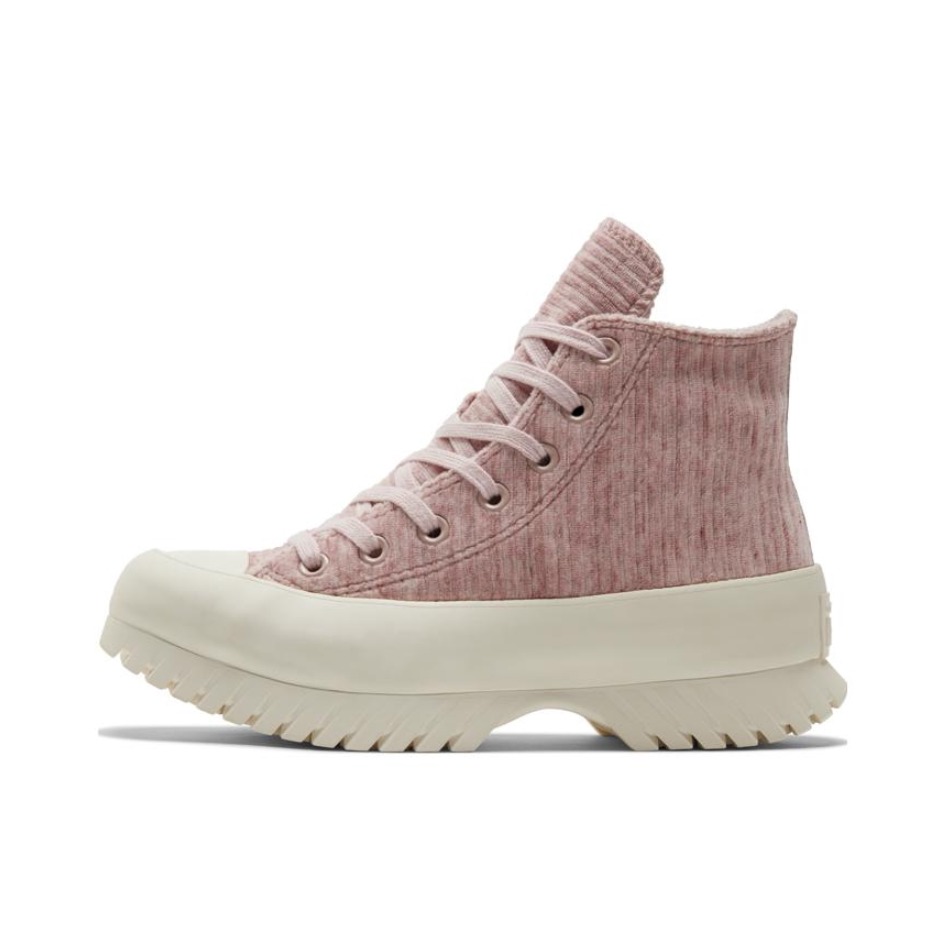 推荐商品：Converse/匡威 Chuck All Star Lugged 轻便舒适 防滑耐磨 防水 厚底 增高鞋 运动休闲鞋 粉色/白底