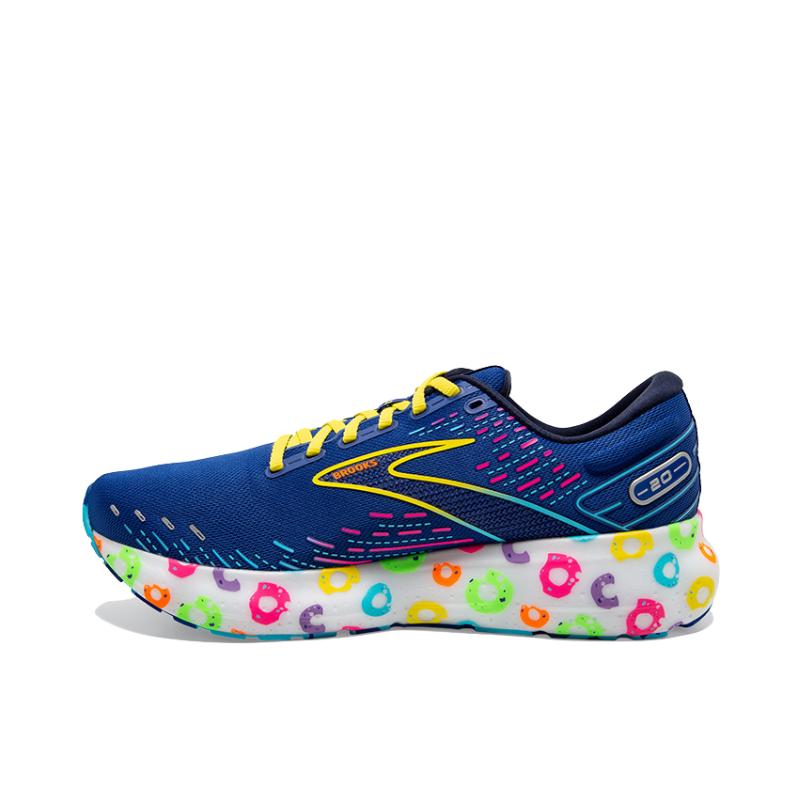 推荐商品：Brooks/布鲁克斯 Glycerin 甘油 20 充氮 柔软缓冲 减震回弹 防滑耐磨 网布透气 百搭简约 舒适 织物 长跑 运动 支撑 跑鞋 谷物印花/暗夜蓝