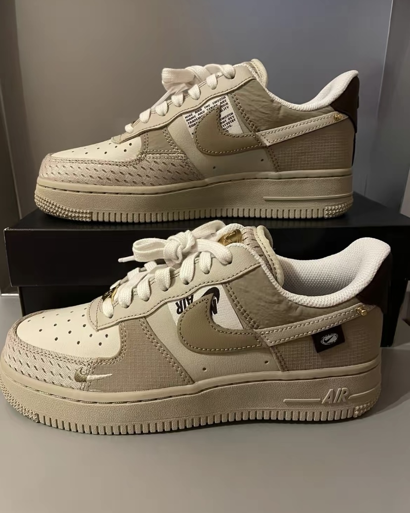 Nike Air Force 1 Low"Tan Bling ”街舞系列