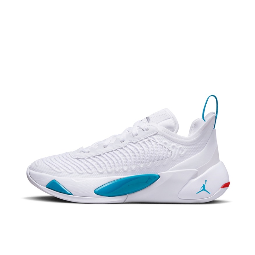推荐商品：Air Jordan Luka 1 东契奇1代 篮球鞋 防滑耐磨缓震透气复古百搭包裹性支撑 GS/白色/孔雀蓝