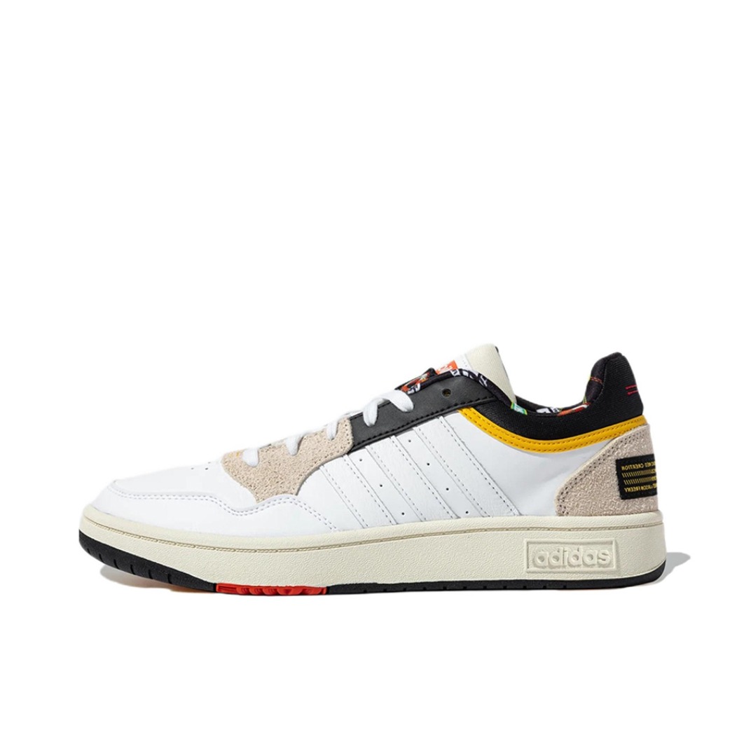 推荐商品：adidas Neo Hoops 3.0 板鞋 防滑耐磨舒适轻便复古百搭时尚 芝麻街 x JF联名/白色/橘色/黑色