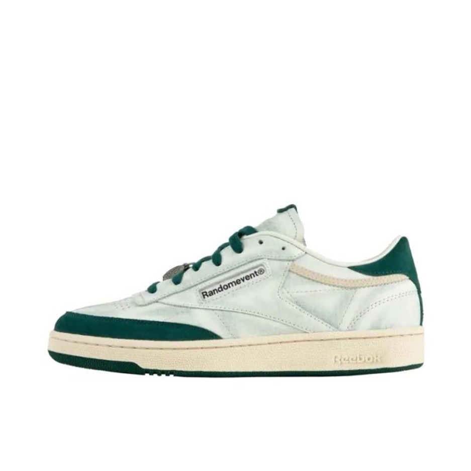 推荐商品：Reebok/锐步 Club C 85 经典复古 防滑耐磨 防水 运动 脏脏鞋 板鞋 Randomevent联名/白色/绿色