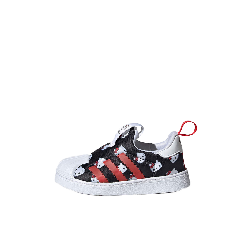 推荐商品：adidas Originals Superstar 360 一脚蹬 软底 贝壳头 板鞋儿童 婴童/Hello Kitty联名/黑色/白色