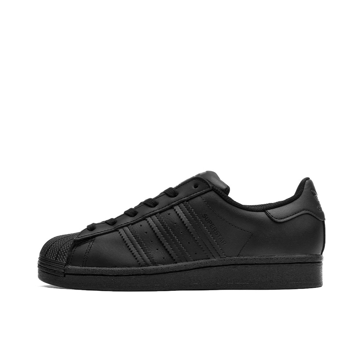 推荐商品：【宋雨琦同款】 adidas Originals Superstar 板鞋 轻便贝壳头薄底舒适百搭耐磨复古 大童/全黑色