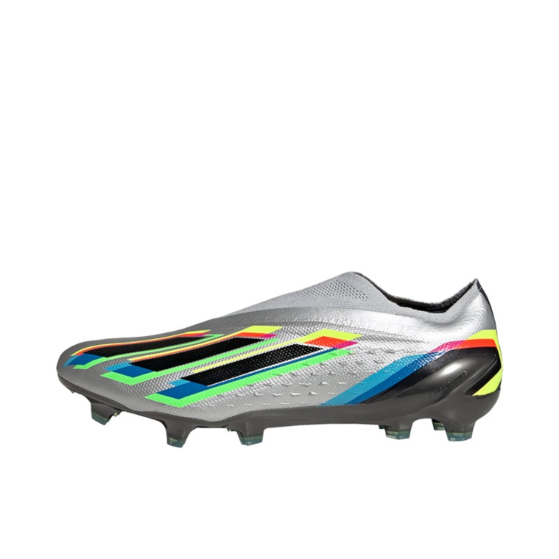 推荐商品：adidas X Speedportal+ FG 超顶 胶质长钉 硬天然草场 圆头 防滑 足球鞋 银色