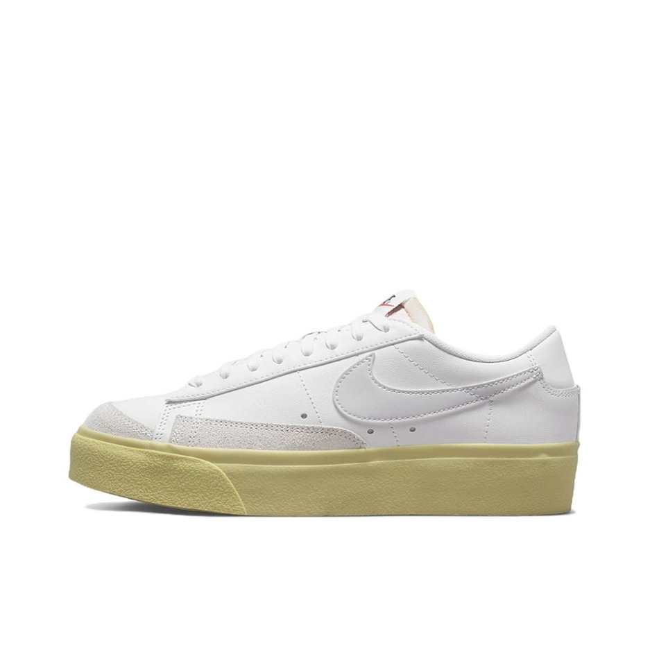 推荐商品：Nike Blazer 板鞋 经典复古防滑舒适百搭 白色/灰色