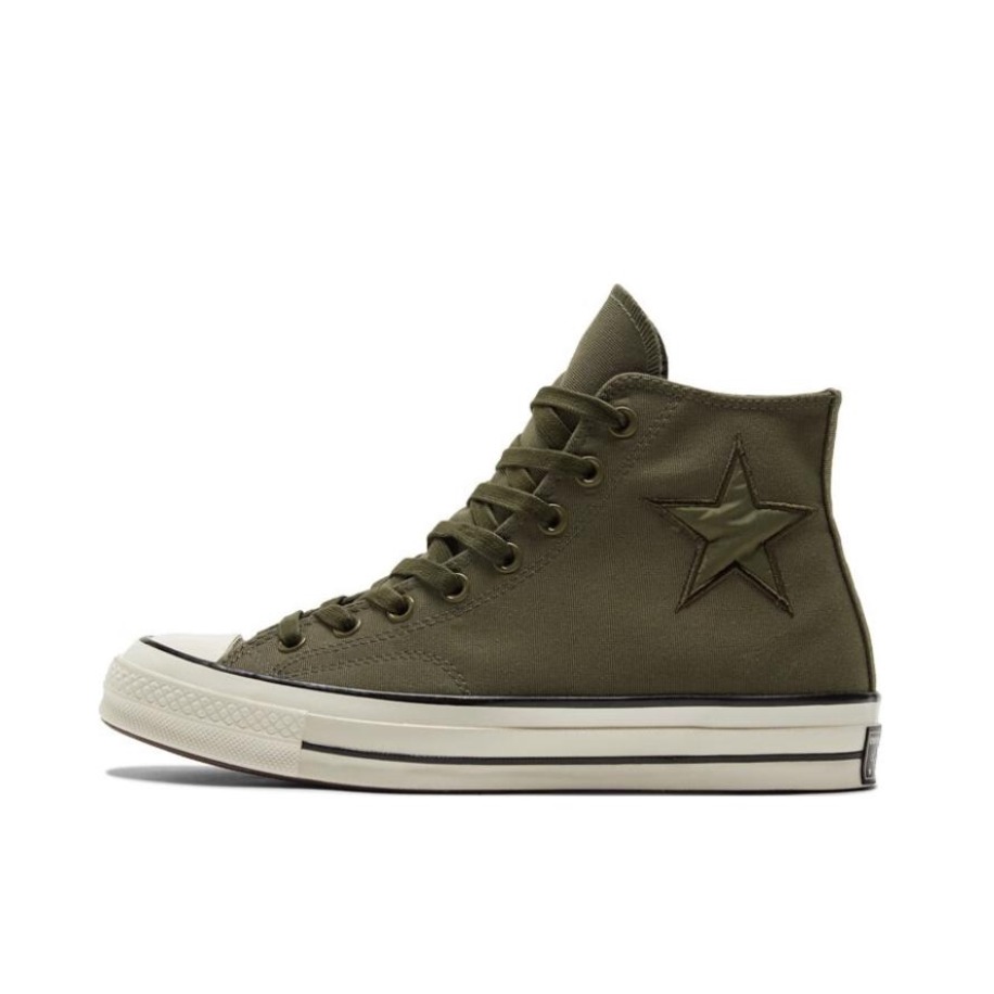 推荐商品：Converse/匡威 1970s 帆布鞋 圆头防滑经典复古轻便时尚拼接百搭 高帮/橄榄色