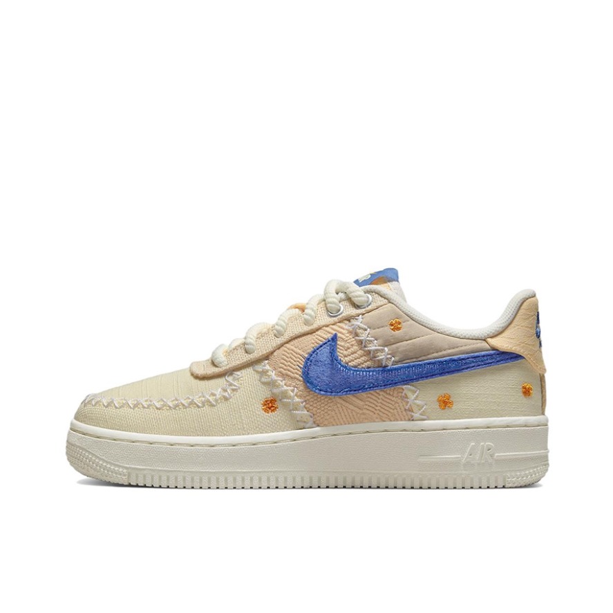 推荐商品：Nike Air Force 1 空军一号 板鞋 轻便舒适百搭耐磨防滑复古 Los Angeles GS/低帮/米色/蓝色
