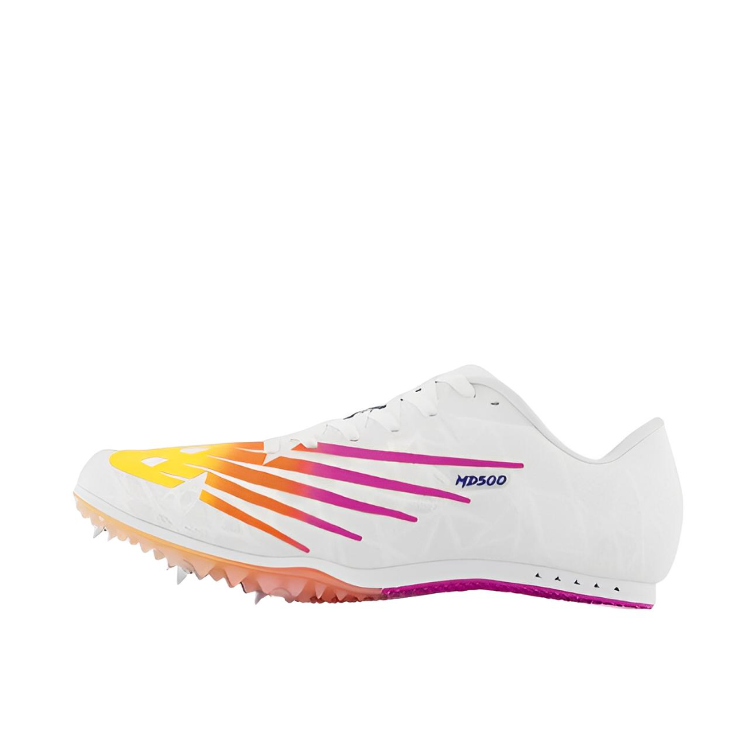 推荐商品：New Balance MD500 跑鞋 防滑耐磨轻便透气舒适织物田径赛场短跑 白色