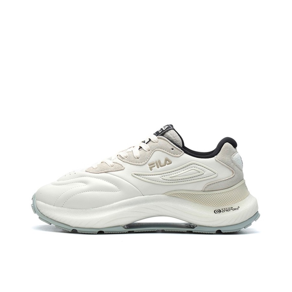 推荐商品：FILA/斐乐 Flusso Icona 虎鲸 防滑耐磨 时尚复古 厚底 运动休闲鞋 白色/米色