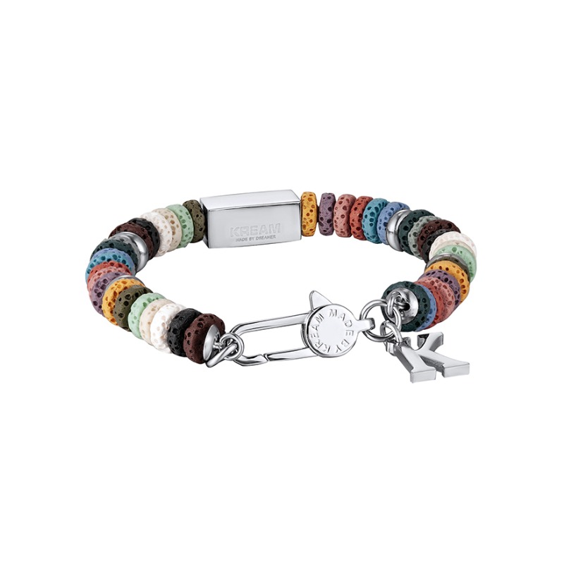 推荐商品：KREAM 彩色火山石嘻哈拼接CREATE方块情侣手链