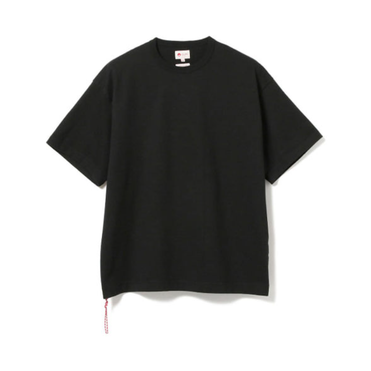 推荐商品：Beams 小红绳休闲圆领短袖全棉T恤 男女同款 11-04-0919-690 黑