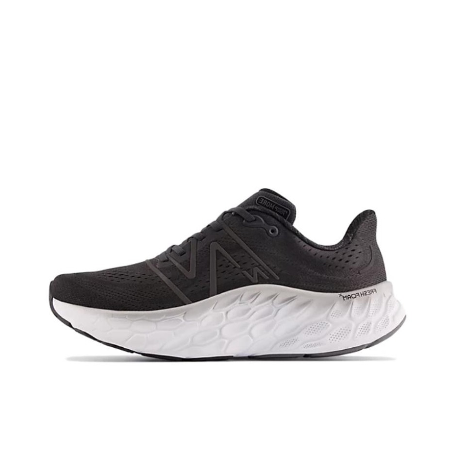 推荐商品：New Balance Fresh Foam X More V4 跑鞋 马拉松增高缓震防滑耐磨网布织物回弹圆头 深灰色