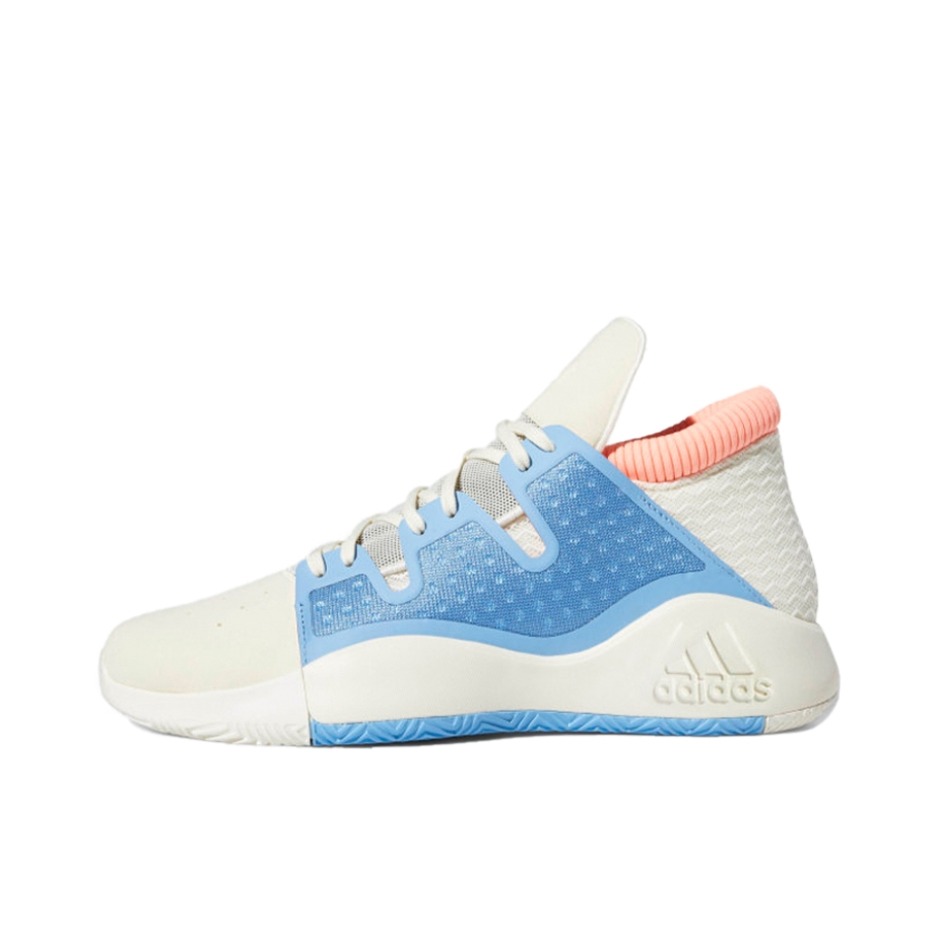 推荐商品：adidas Pro Vision 防滑耐磨 实战 篮球鞋 Beige/Blue/Pink 米白/蓝粉