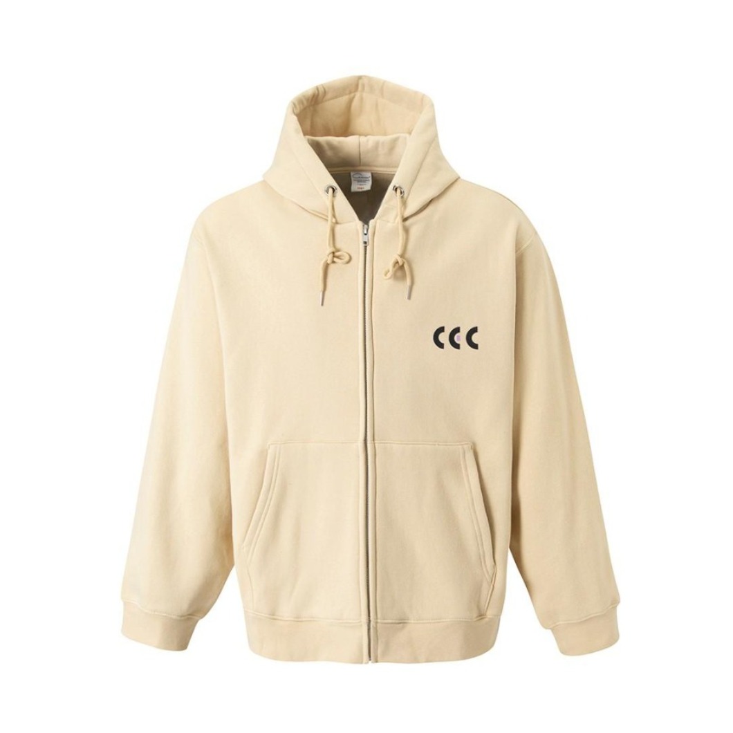 CHANCECHANCE CEC经典款 加绒字母LOGO连帽卫衣拉链外套 男女同款