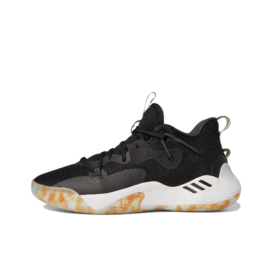 推荐商品：adidas Harden Stepback 3 篮球鞋 缓震透气防滑耐磨运动训练包裹性实战 黑色/土黄色