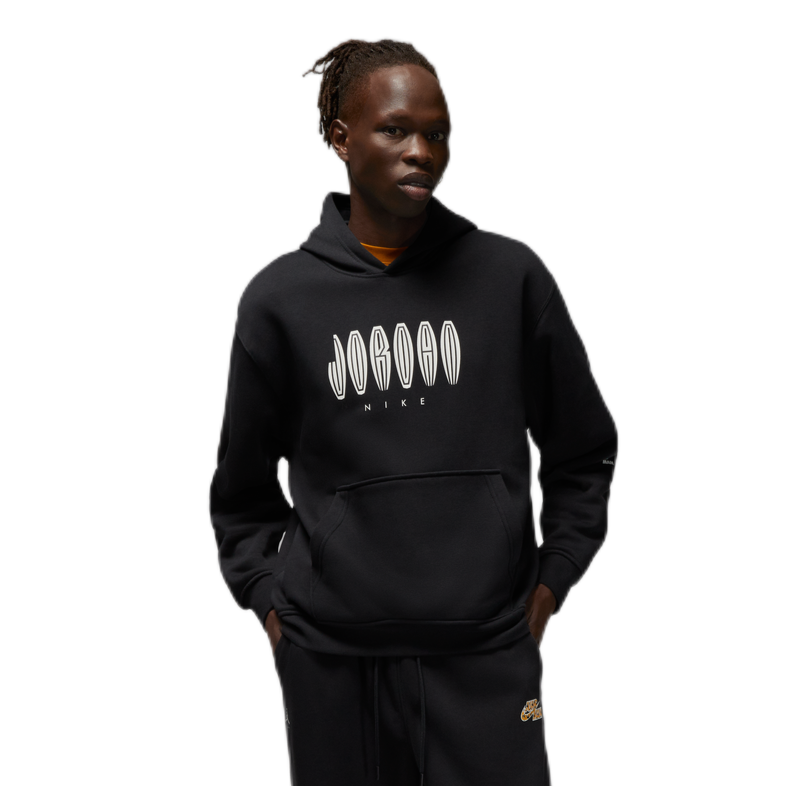 推荐商品：Jordan Brand 运动拼接加绒毛圈连帽套头卫衣 DQ7560 黑