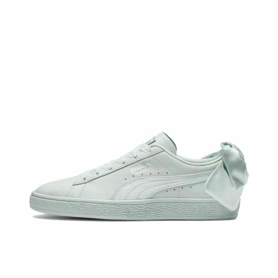 推荐商品：Puma/彪马 Basket Bow 运动休闲鞋 防滑耐磨轻便百搭合成革 PaleGreen 淡绿