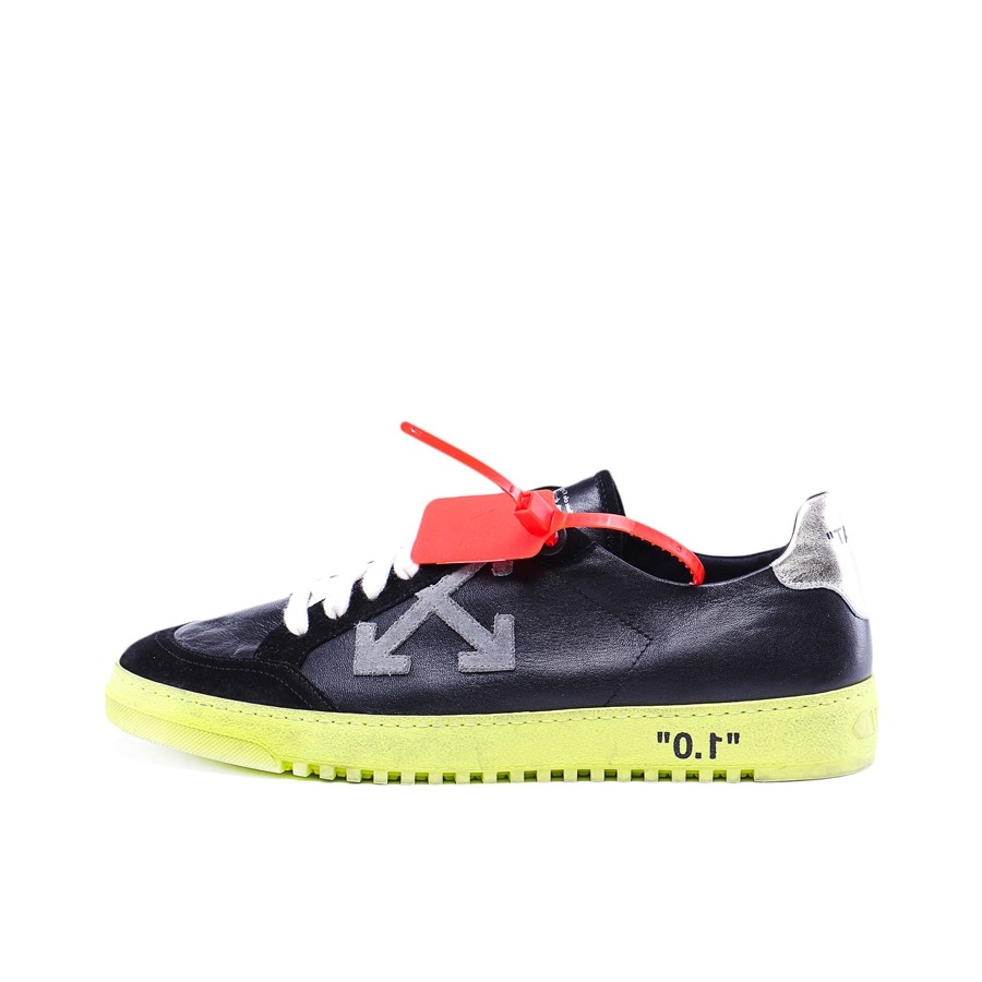推荐商品：OFF-WHITE Carryover 时尚 箭头图案 运动 时尚 休闲鞋 黑绿