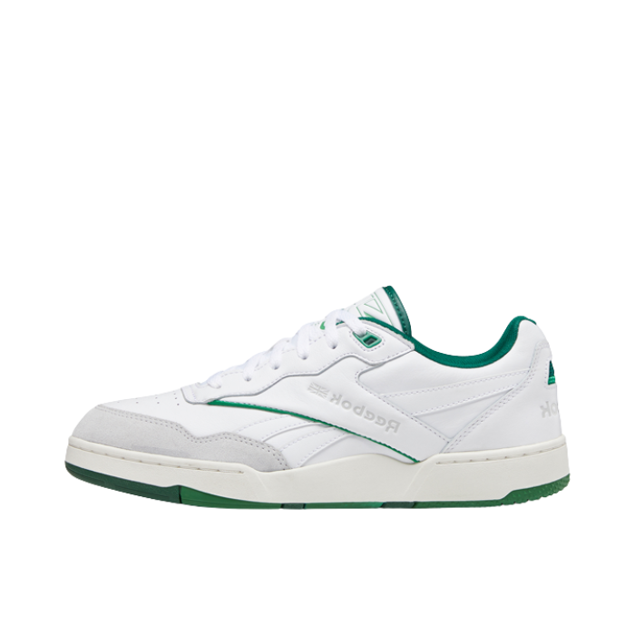 推荐商品：Reebok/锐步 BB 4000 II 复古经典 百搭 防滑耐磨 透气 耐穿 板鞋 Boston 白色/绿色