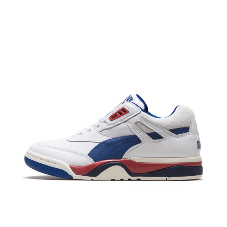 推荐商品：Puma/彪马 Court Classic 板鞋 复古百搭防滑耐磨轻便透气舒适减震包裹性 White/Blue/Red 白蓝红