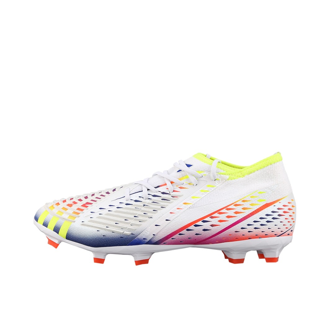 推荐商品：adidas Predator Edge .1 FG 顶级 胶质长钉 硬天然草场 织物 防滑 足球鞋 GS/白色