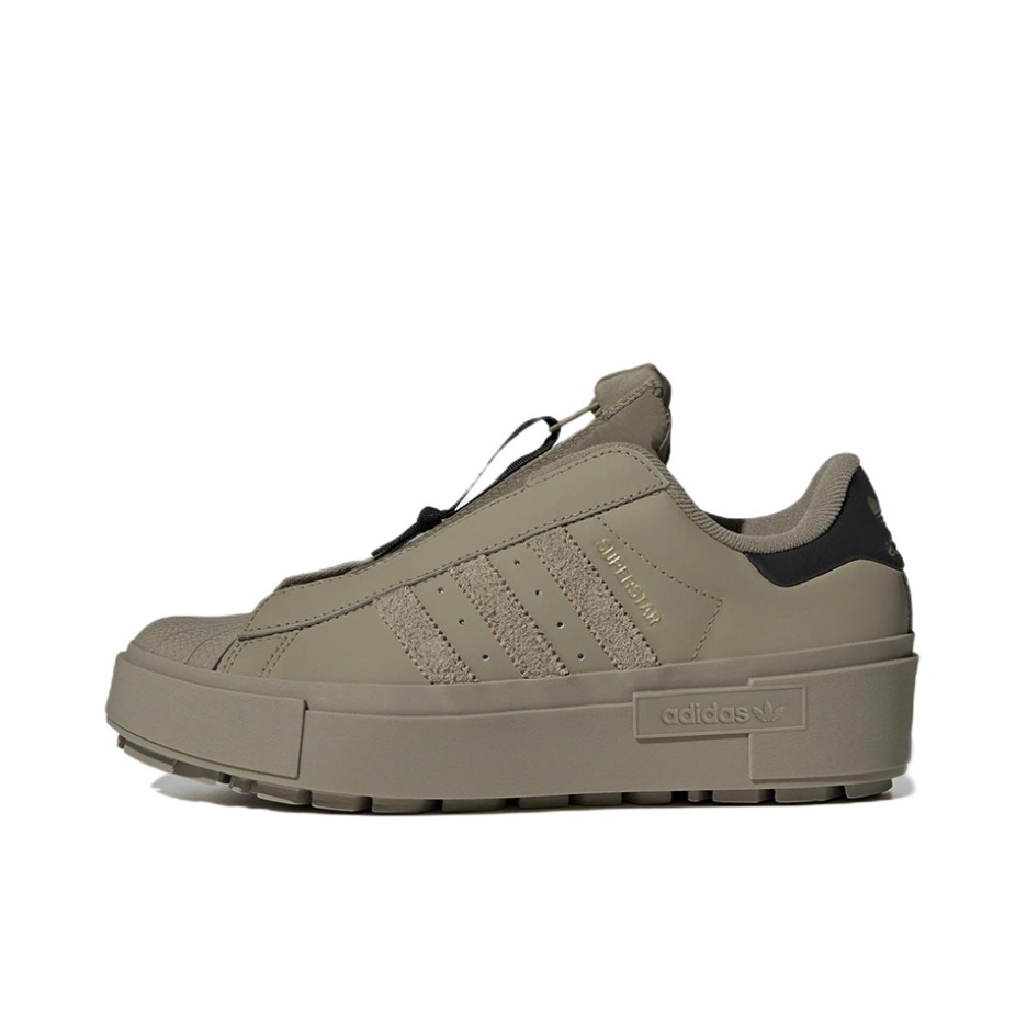 推荐商品：adidas originals Superstar Bonega 板鞋 贝壳头防滑耐磨舒适轻便百搭简约潮流 橄榄绿