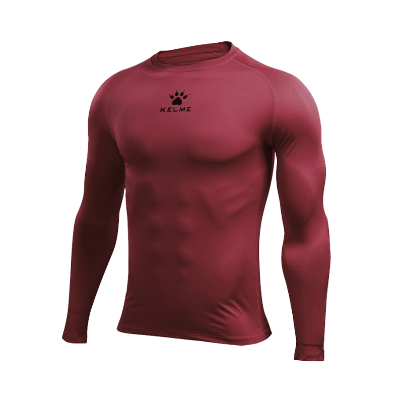 KELME 足球训练跑步篮球打底健身弹力速干透气高弹加绒加厚长袖紧身衣 KMC160030