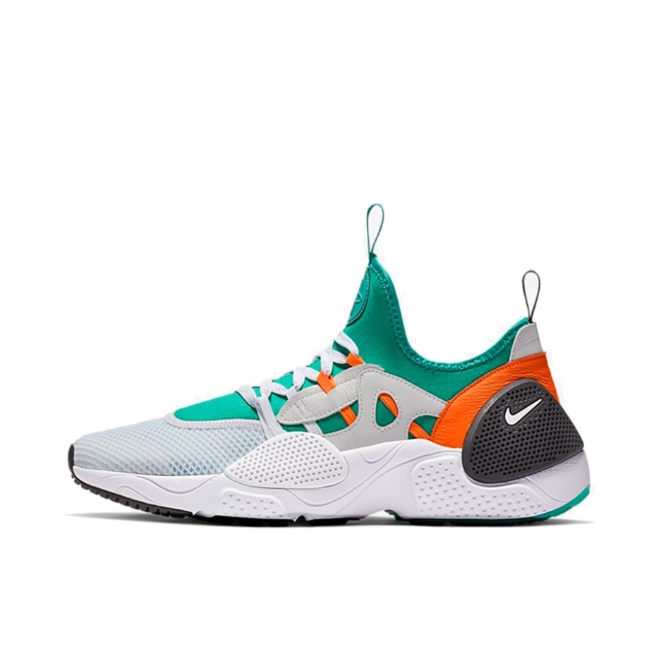 推荐商品：Nike Huarache E.D.G.E. TXT 运动休闲鞋 耐磨防滑舒适轻便网布透气时尚 White/Clear Emerald 白橙绿