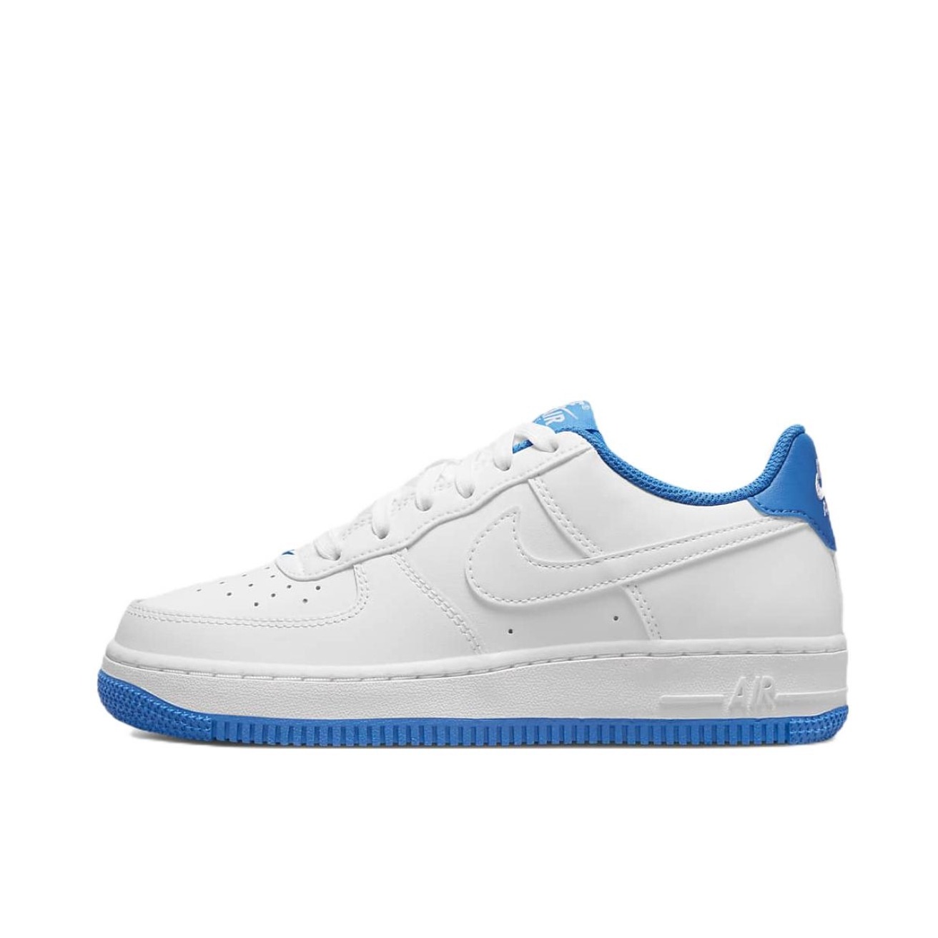 推荐商品：Nike Air Force 1 空军一号 板鞋 轻便舒适百搭耐磨防滑复古 ESS/GS/白色/大学蓝