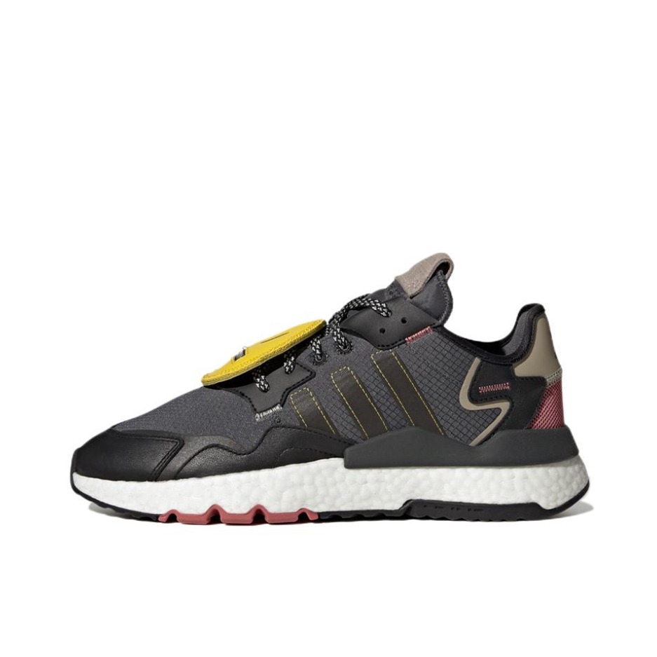 推荐商品：adidas Originals Nite Jogger BOOST 透气 防滑 支撑 中底 复古 运动休闲鞋 深灰/黑/亮黄/浅褐色/红