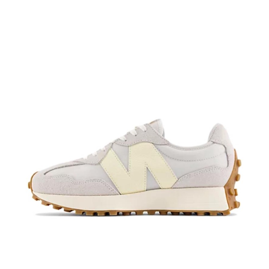 推荐商品：【IU同款】 New Balance 327 跑鞋 舒适复古防滑耐磨休闲透气减震拼接运动防水织物慢跑圆头 浅灰色