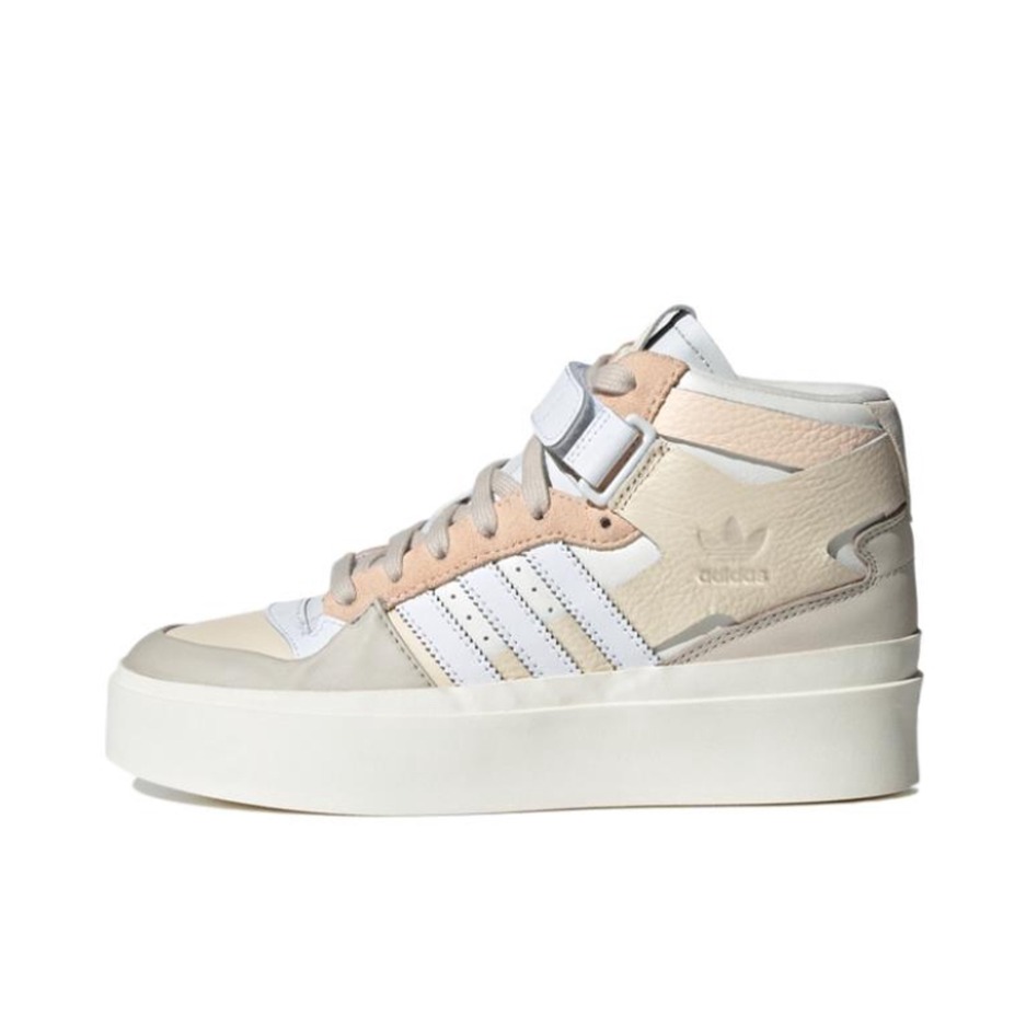 推荐商品：adidas Originals Forum 板鞋 轻便复古防滑时尚魔术贴篮球风薄底包裹性 米白/肉色/橘黄/浅灰