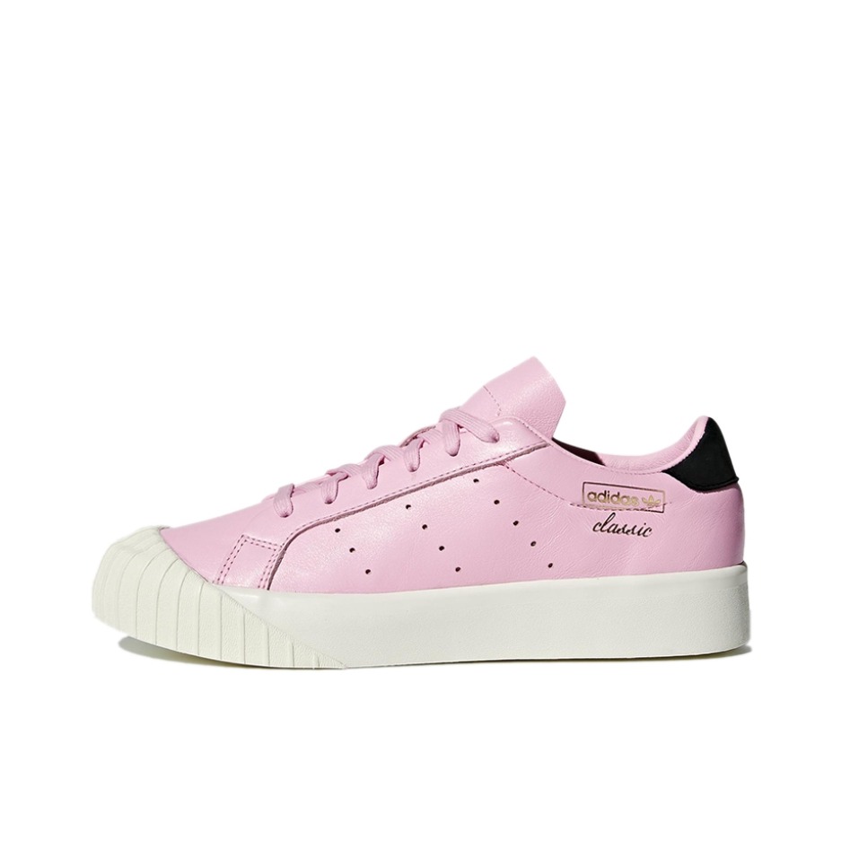 推荐商品：adidas Originals Everyn 板鞋 防滑耐磨舒适轻便百搭复古 Wonder Pink/Core Black/White 粉色