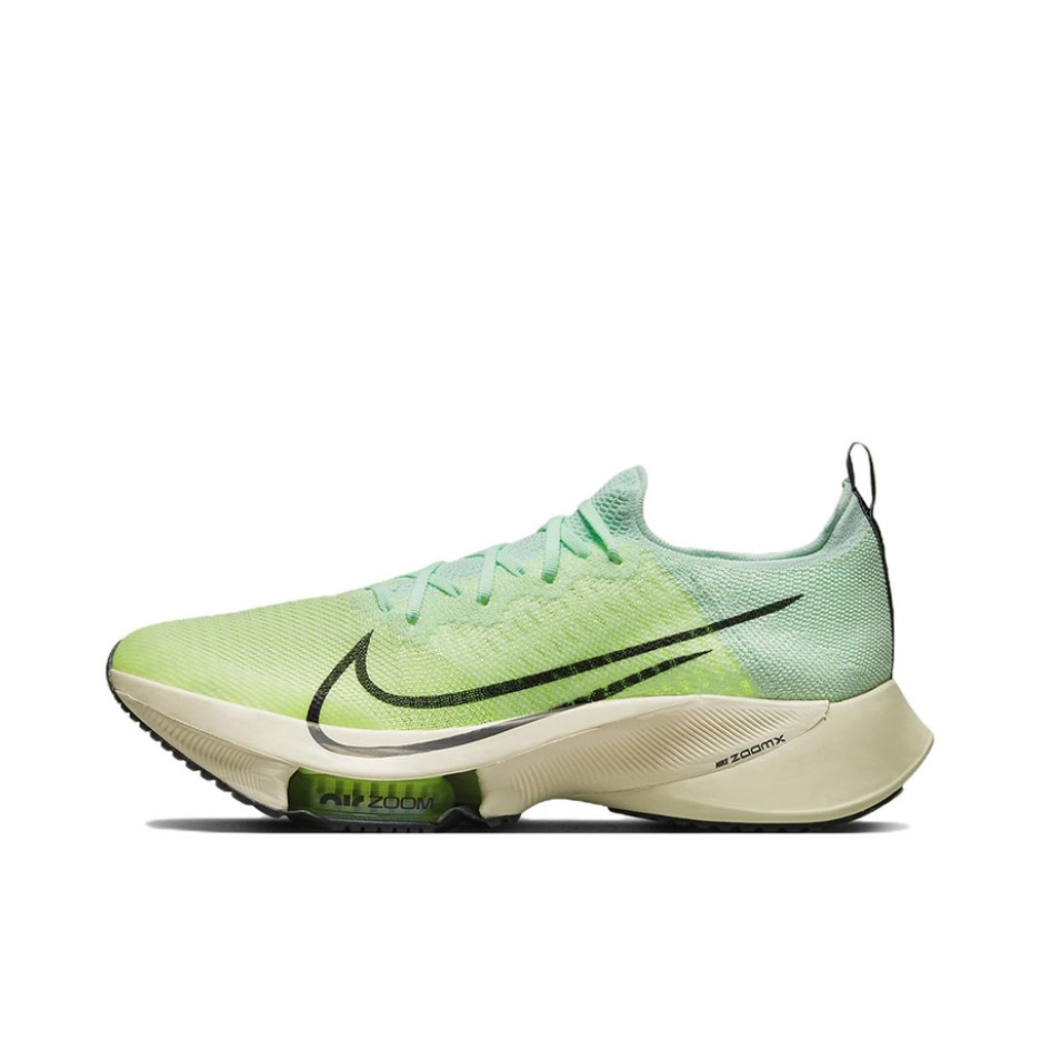 推荐商品：Nike Air Zoom Tempo NEXT% 跑鞋 全掌稳定支撑耐磨透气防滑碳板跑道耐穿 浅绿色 