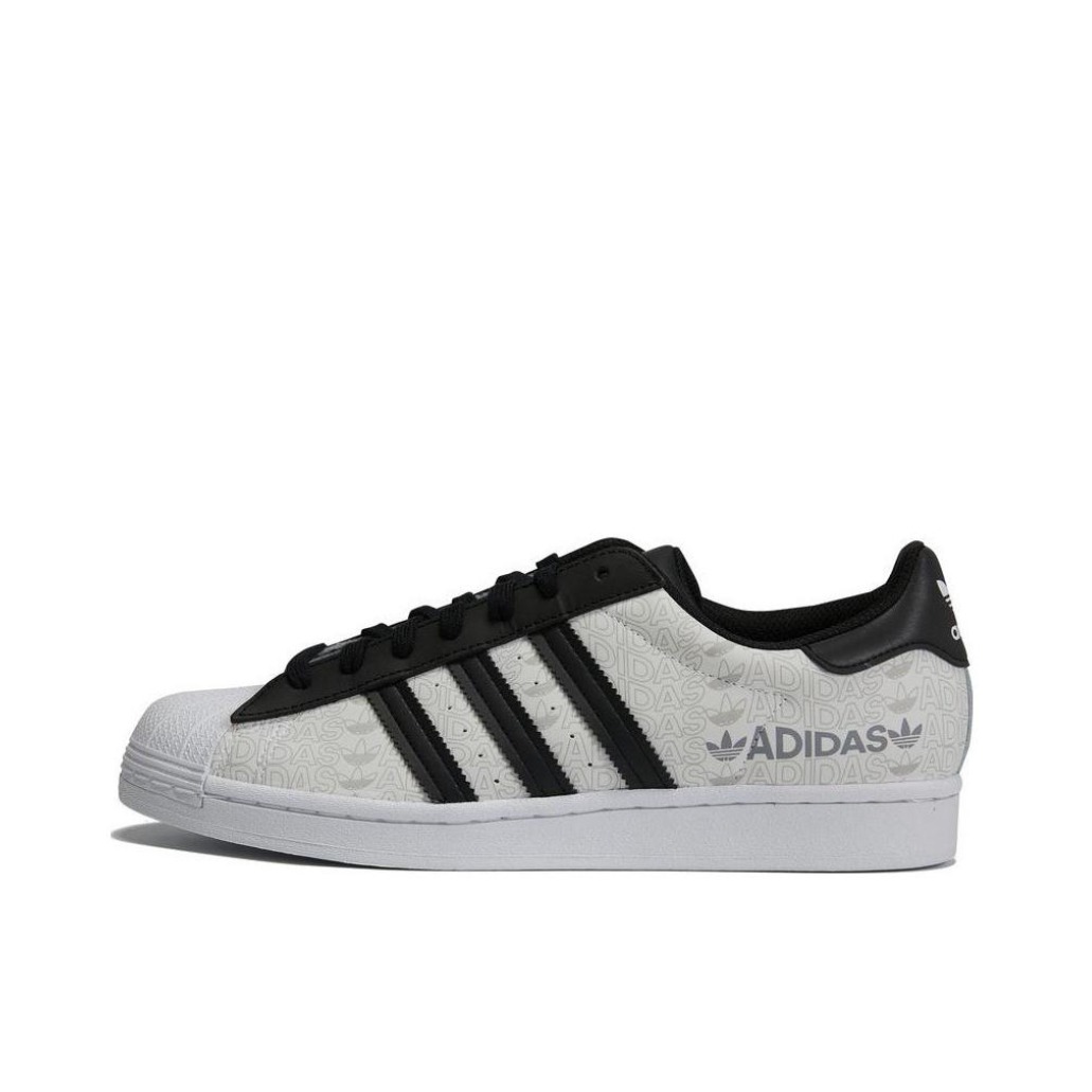 推荐商品：【宋雨琦同款】 adidas Originals Superstar 板鞋 轻便贝壳头薄底舒适百搭耐磨复古 低帮/灰白色/黑色
