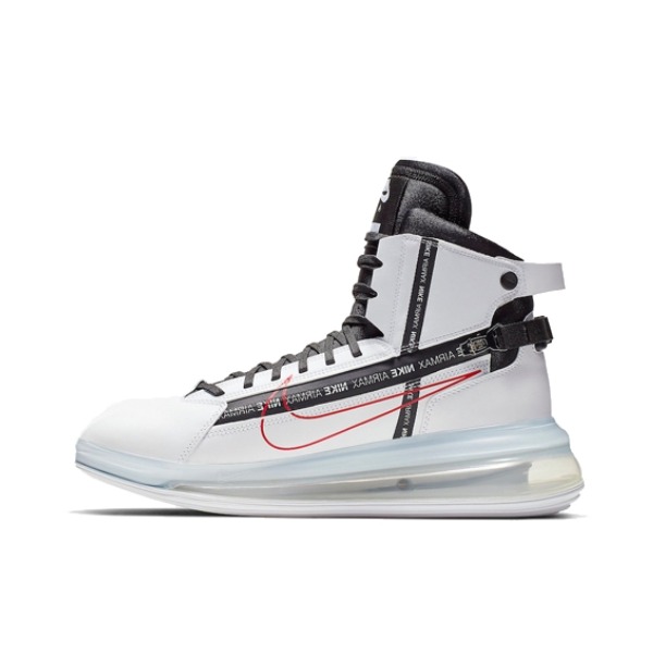 推荐商品：Nike Air Max 720 Saturn 运动休闲鞋 时尚潮流减震防滑耐磨支撑 White/Red 白色